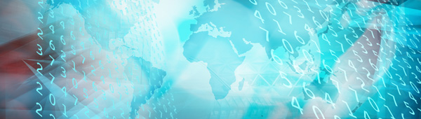 A map of Africa overlaid with lines of numbers representing Artificial Intelligence code