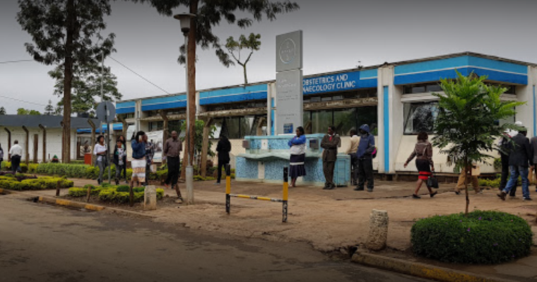 Outside view of hospital in Kenya