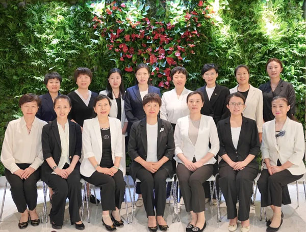 Part of the mental health team and Hongmei Zhang (Front row, third from the left, Chang Shuying; front row, second from the right, Lu Ying)